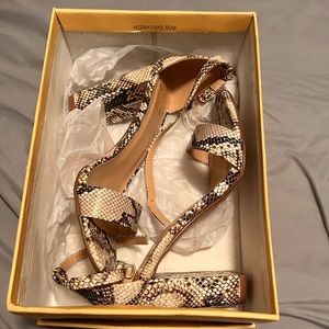 Snake skin heels